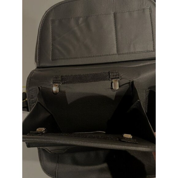Back Organizer With Foldable Tray Multifunctional Blk PU‎ Leather Storage - Picture 5 of 7